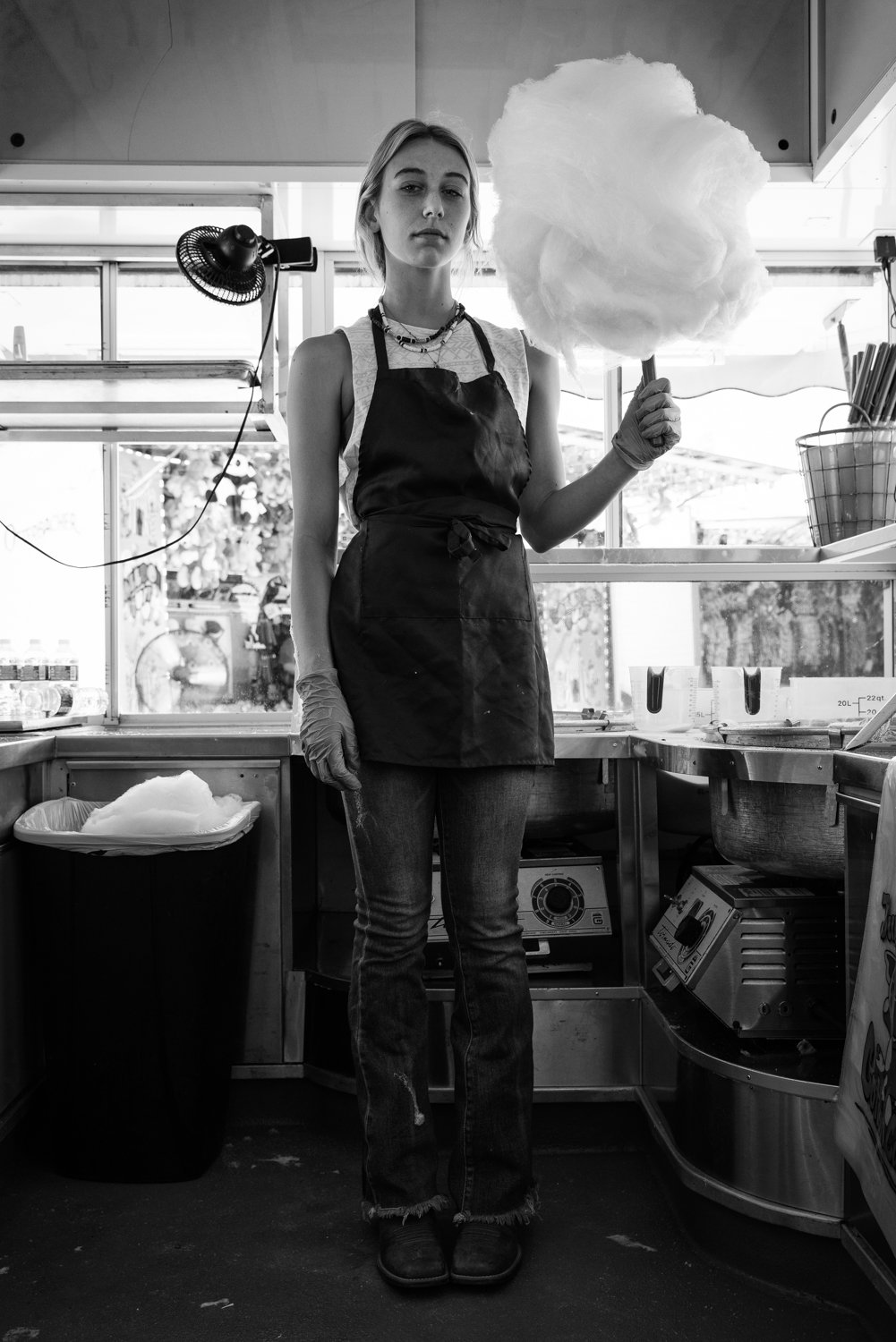 Cotton Candy Vendor. Lake Andes, South Dakota. June 3, 2023.